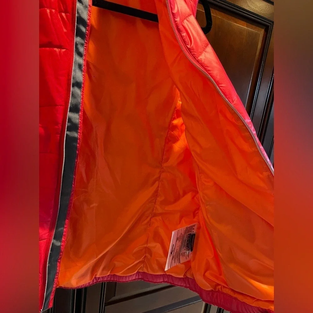 Spyder Women's Bright Pink/Bright Orange Down Vest - L